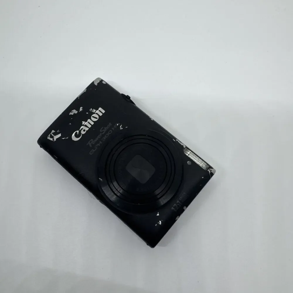 Canon PowerShot ELPH 300 HS 12.1MP Digital Camera - Black Works No Battery/charg